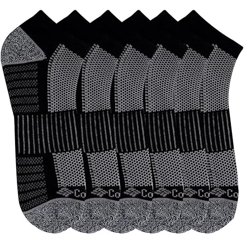 Columbia Men's 6 Pack Athletic No Show Socks