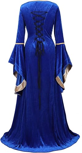 Miniatura 3 de Zhitunemi Renaissance Costumes for Women Dress Medieval Costume Womens Halloween Dress - Fairy Renaissance Festivals & Fairs
