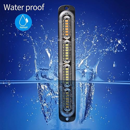 Miniatura 8 de Teguangmei Luces estroboscópicas de advertencia de emergencia, 2 unidades universales de 24 LED 72 W, montaje en superficie intermitente,