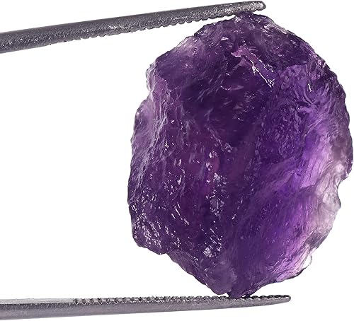 Miniatura 2 de GEMHUB Amatista violeta áspera natural de 14 quilates con certificado EGL para Reiki, corte, vaso, envoltura