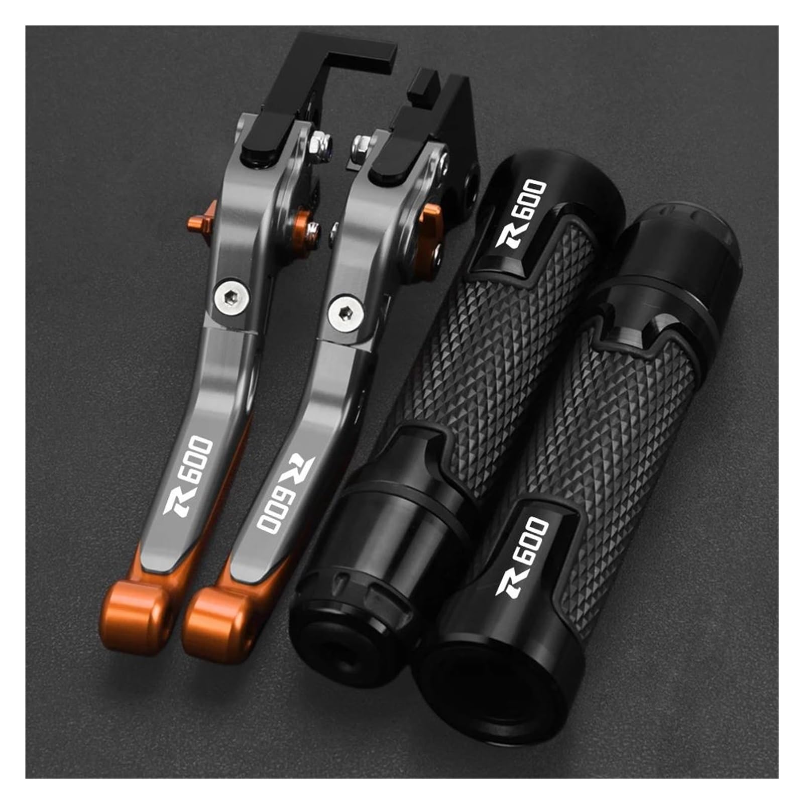 AOBEYO Motorcycle Control Levers Brake Clutch Levers for Suzuki GSX-R600 GSXR 600 1992-1993 Handlebar Grips(14)