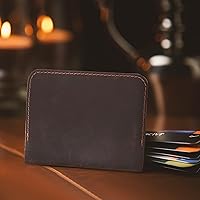 Vista 9 de Funda de cuero para notas de campo, funda para cuaderno para Cahier, funda tipo cartera, (3.5 x 5.5 pulgadas) con ranura para tarjetas/cuaderno