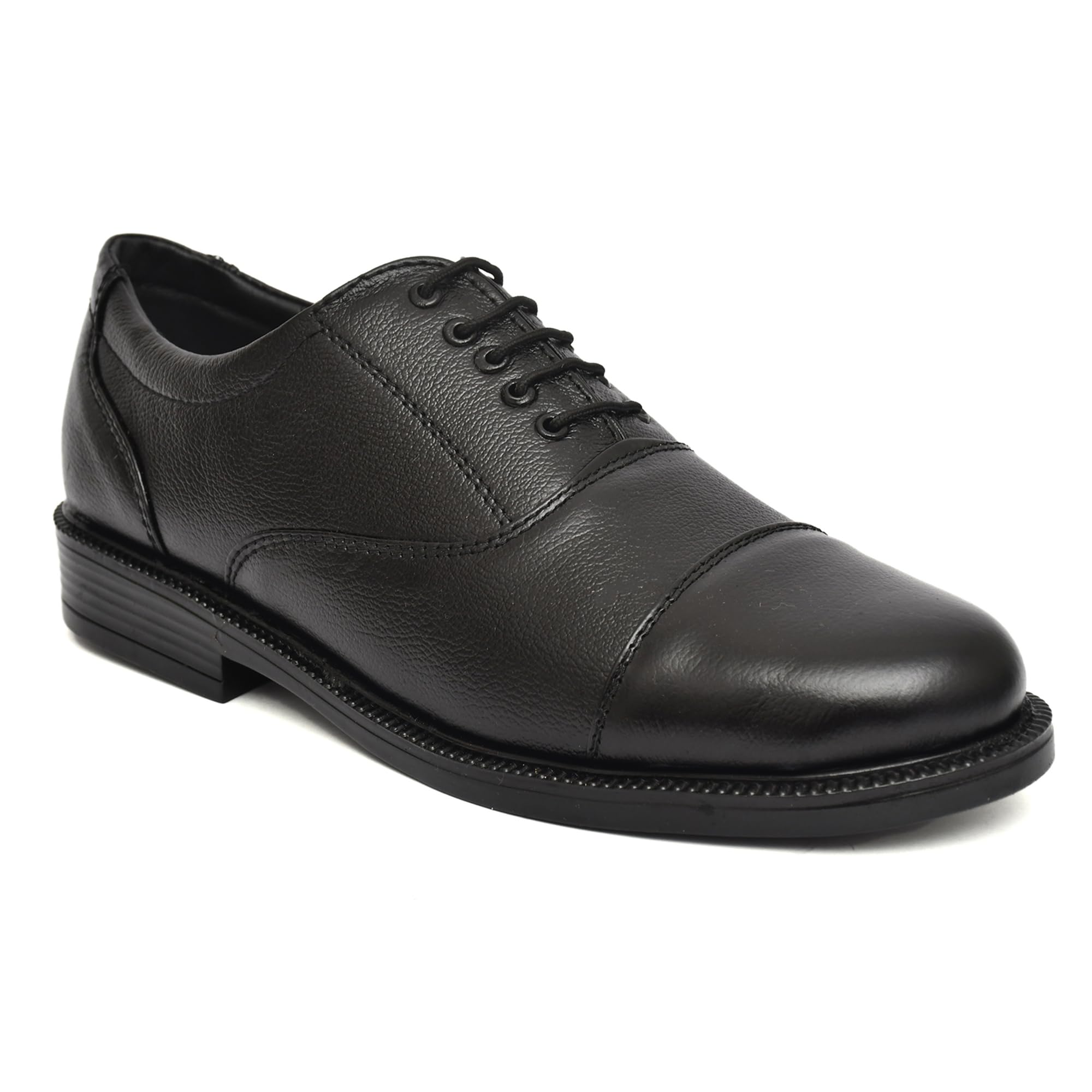 European Footcare Mens Genuine Leather Lace-Up Formal Shoes | Provide Comfort & Stylish | Perfect for Formal Wear, Business Casual, and Parties (Black D-8) (B0D9JNG4P2) Amazon Price History, Amazon Price Tracker
