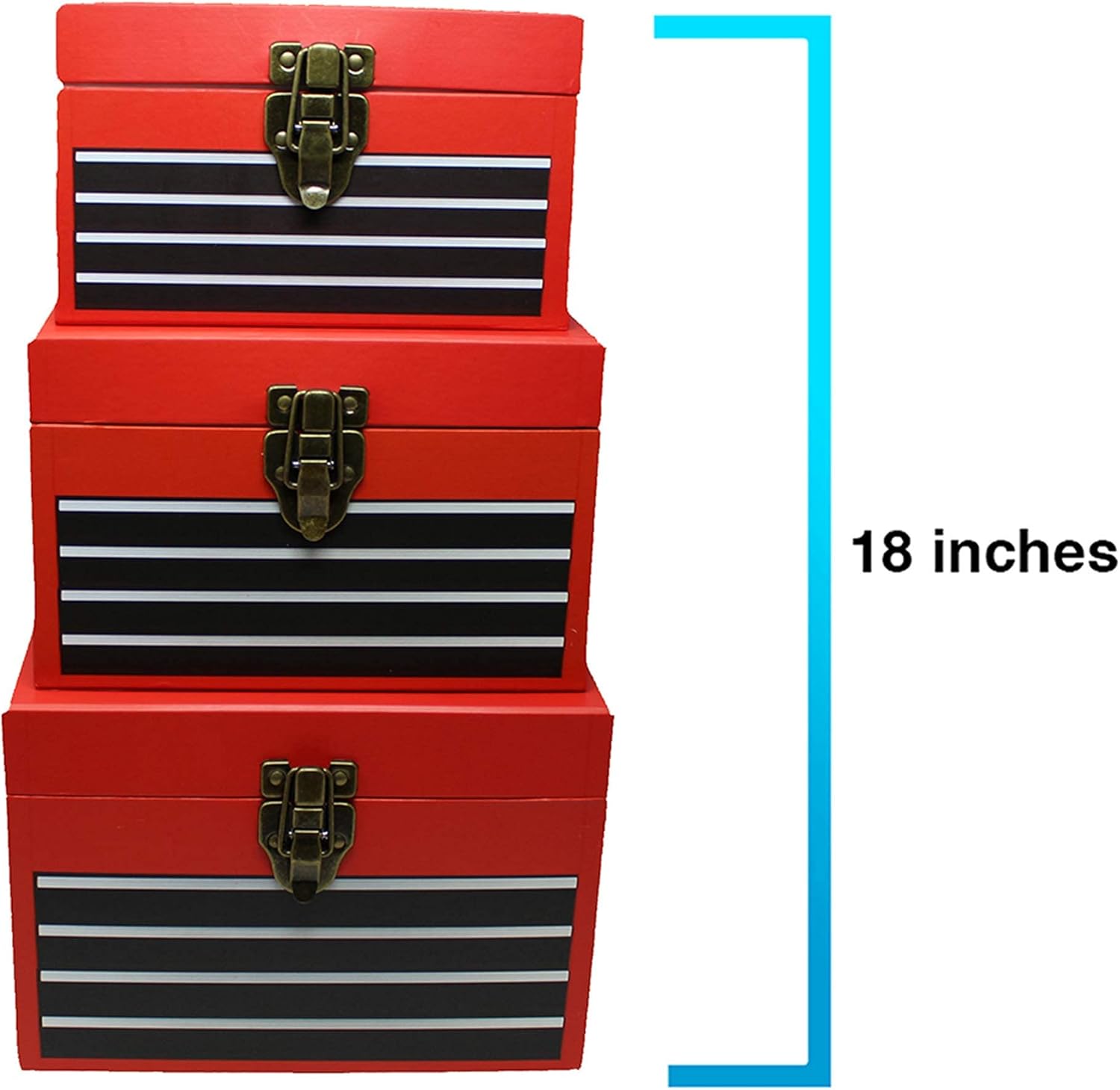 Tool Chest Paperboard Boxes (Set of 3), Tool Party Gifts, Tool Party Favors, Tool Room Decorations, Birthday Parties, Storage or Display : Toys & Games