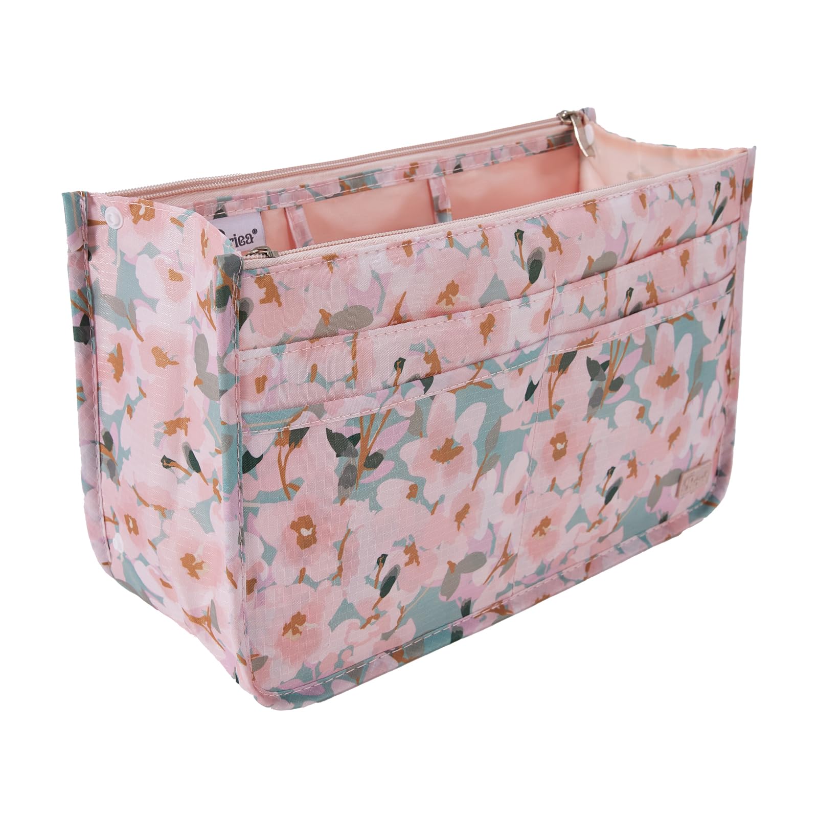 Periea 'Signature' Luxury Handbag Organiser Insert - 3 Sizes - (Seafoam Waves, Large) — view 65