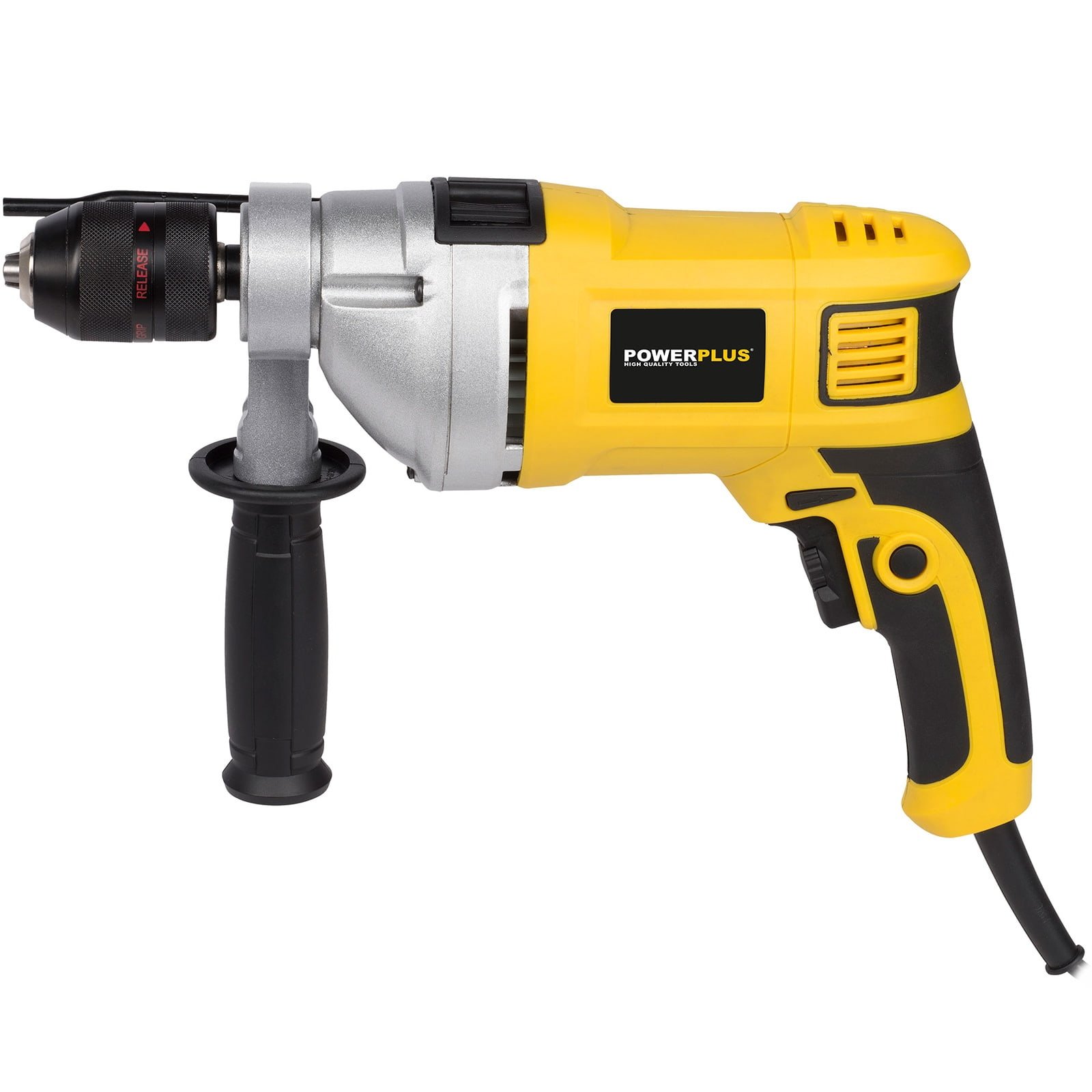 Power Plus Taladro de impacto 850 W 13 mm de diámetro de perforación Forro taladradora borhr Máquina de powx0270