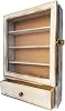 WANLIAN Shadow Box Frame11X16inch, 3 Removable Shelves Wood Shadow Box Display Case Line Back,Acrylic and Drawer, for Display Pictures, Medals, Bouquet on The Wall or Tabletop (Carbonized)