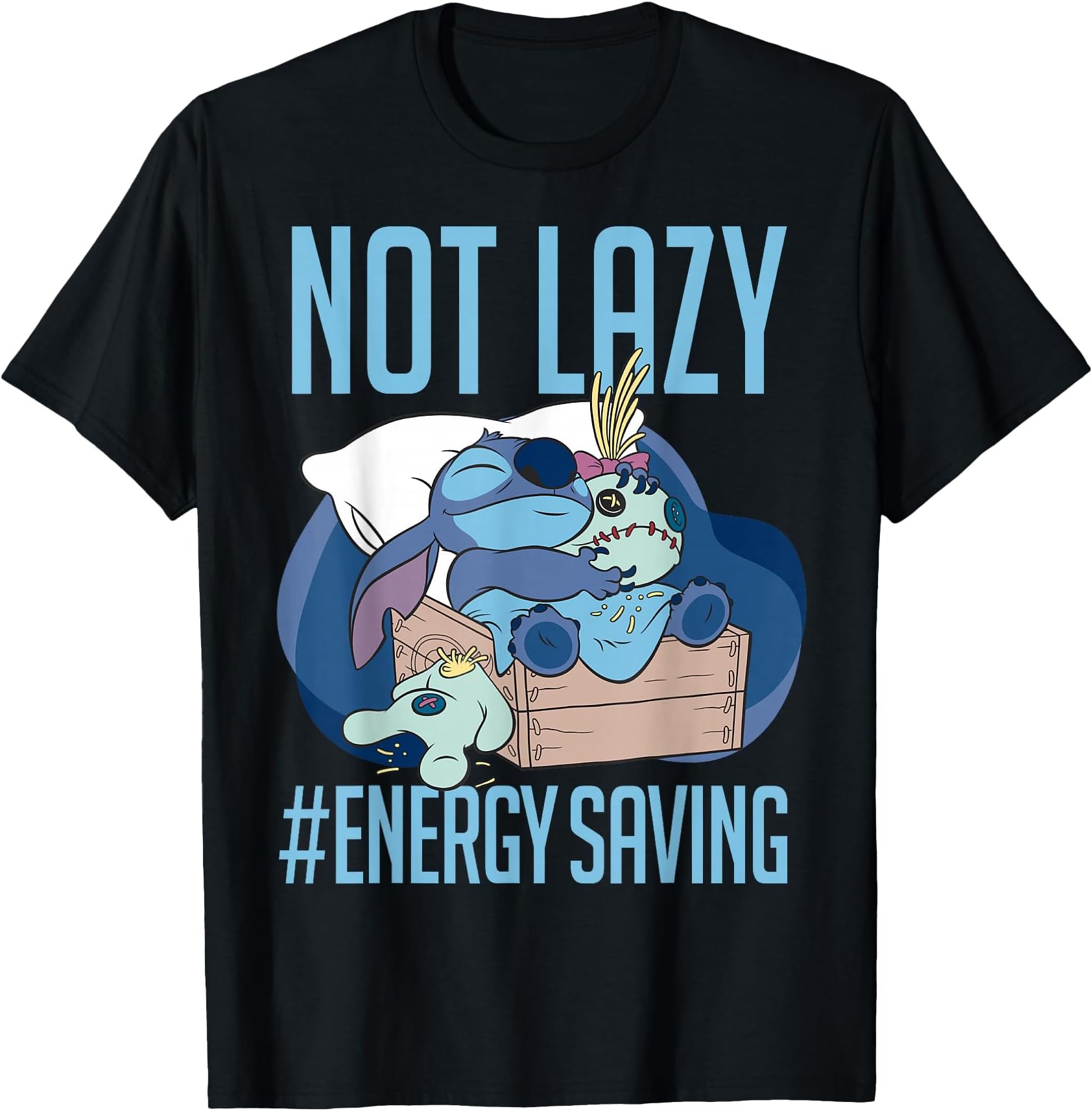 Lilo & Stitch Not Lazy Energy Saving T-Shirt