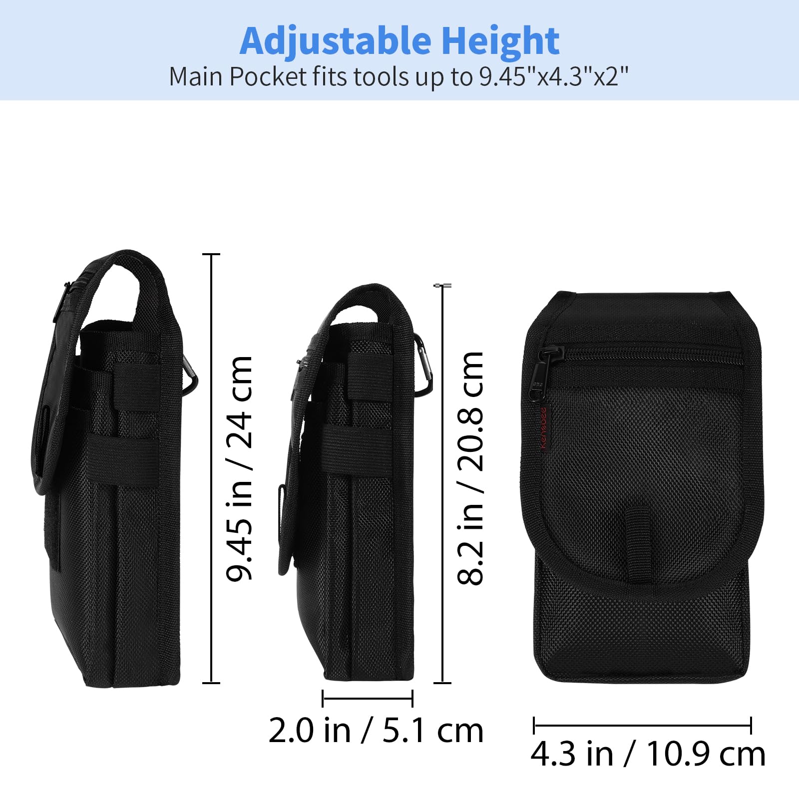 Bolsa de herramientas para cinturón, organizador multiherramienta, funda de nailon táctico, accesorio de bolsillo, bolsa de utilidad para herramientas de mantenimiento profesional para equipos