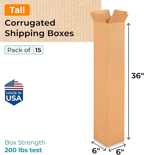 Miniatura 374 de Cajas para envío IDL Packaging - B-1266-5 de cartón corrugado, tamaño pequeño, de 12 pulgadas de largo x 6 pulgadas de ancho x 6 pulgadas de alto