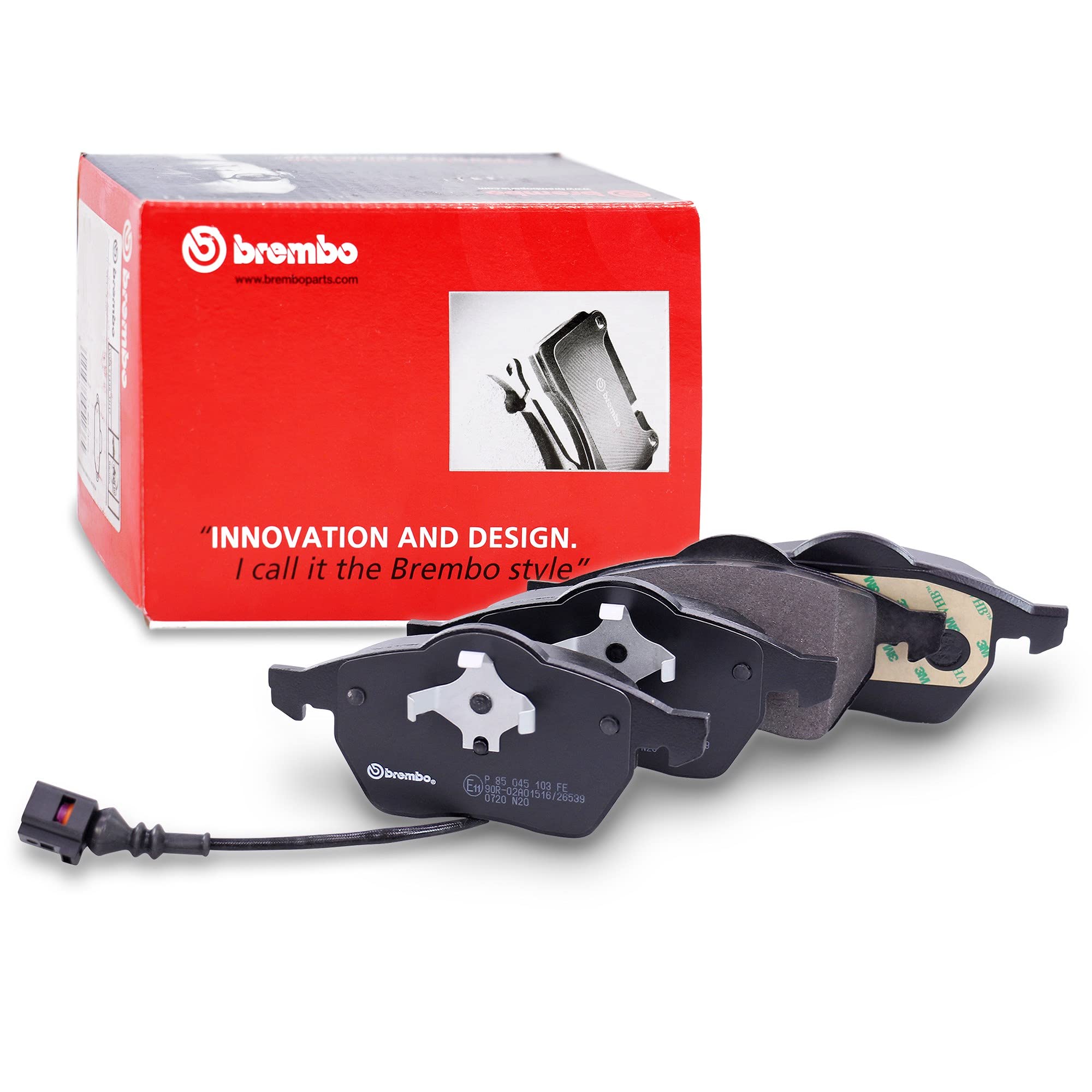 Brembo P85045 Plaquettes de Frein Avant | Compatible avec: AUDI A3, TT, TT Roadster, SEAT IBIZA III, LEON, TOLEDO II, SKODA OCTAVIA I, OCTAVIA I Combi