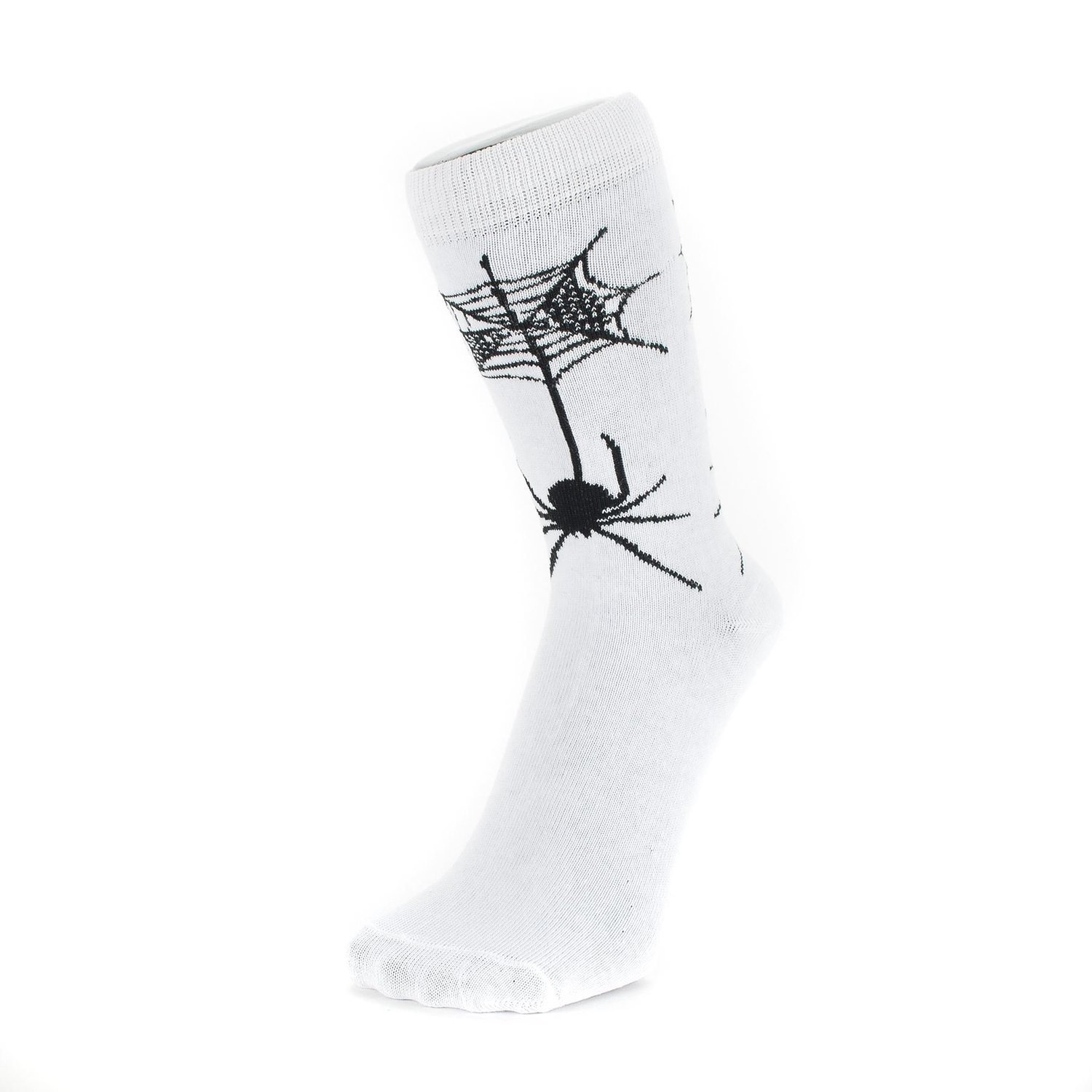 Macahel Mens Cotton Rich Mens Spider Socks perfect for Spooky Halloween and Goth Events