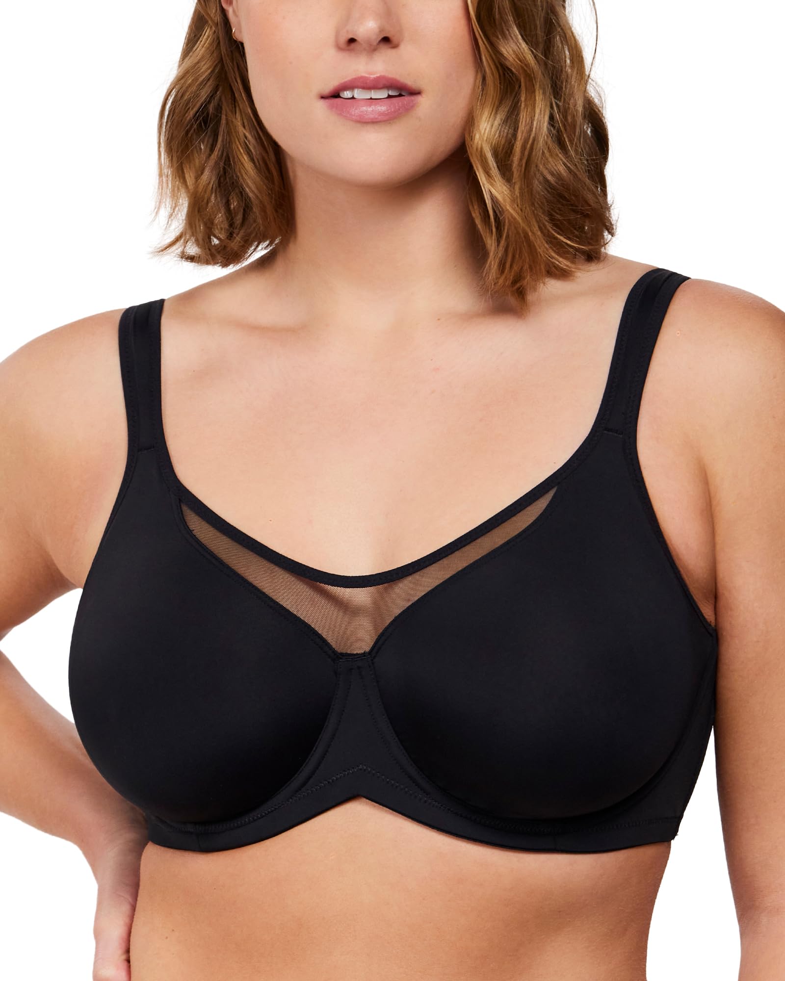 HSIA Minimizer Bras for Women Plus Size, Full Coverage Coolcomfort T Shirt Unlined Bra with Underwire for Heavy Breast