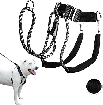SPORN Dog Harness, Black, Large