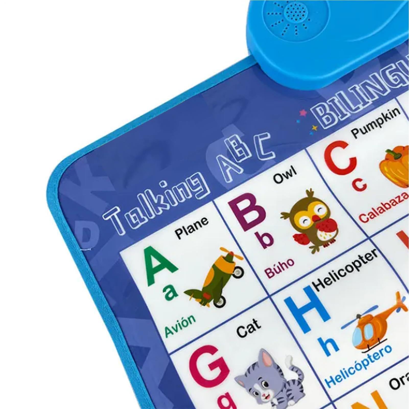 Générique Tableaux Muraux Parlants pour | Jeux Bilingues d'Alphabet et de Chiffres - Affiche Musicale Piano Parlante - pour de 1 à 6 Ans Anniversaire Salle de Classe Fêtes Noël