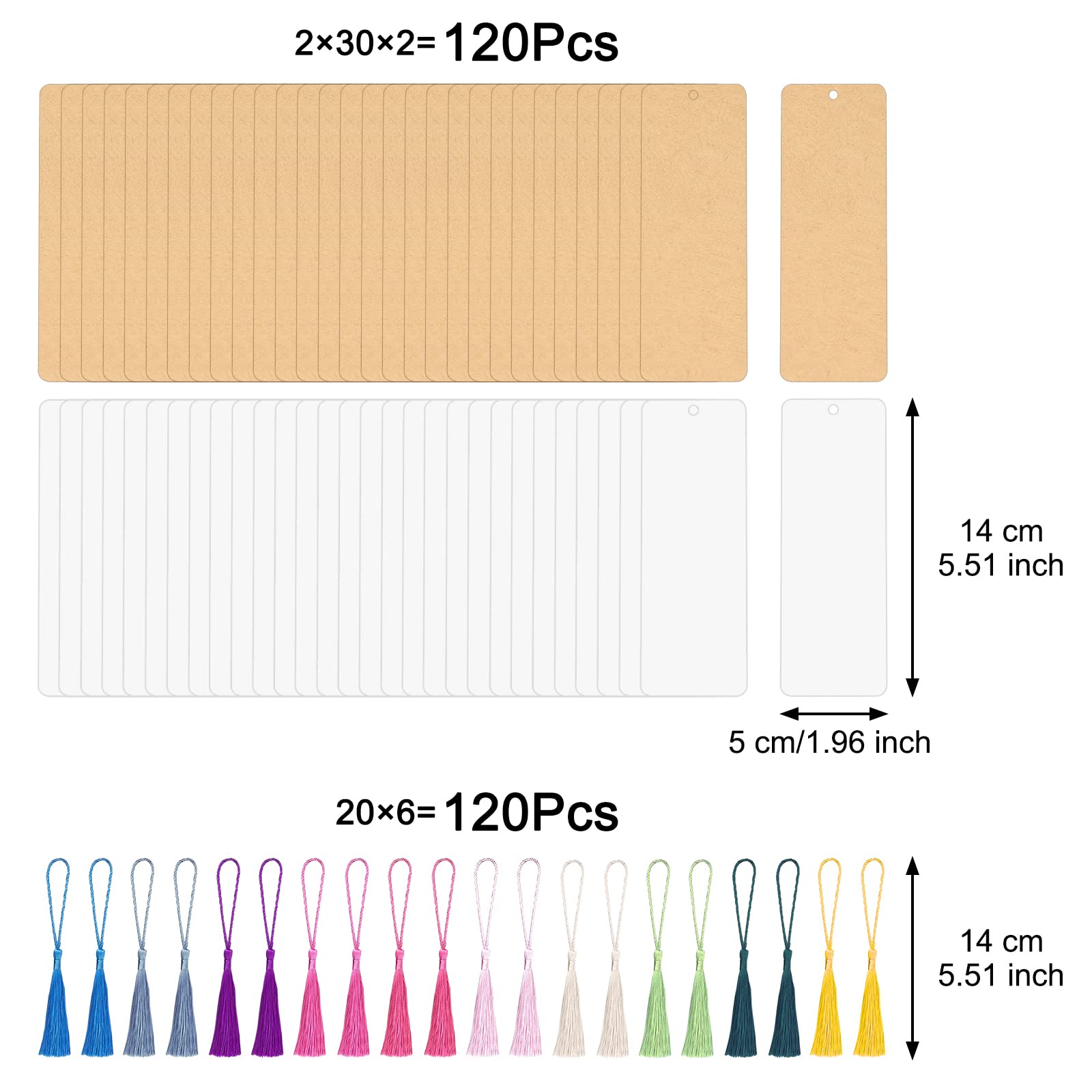 しおりページ Amazon | 無地のしおりセット、白のしおり60枚と色のついた