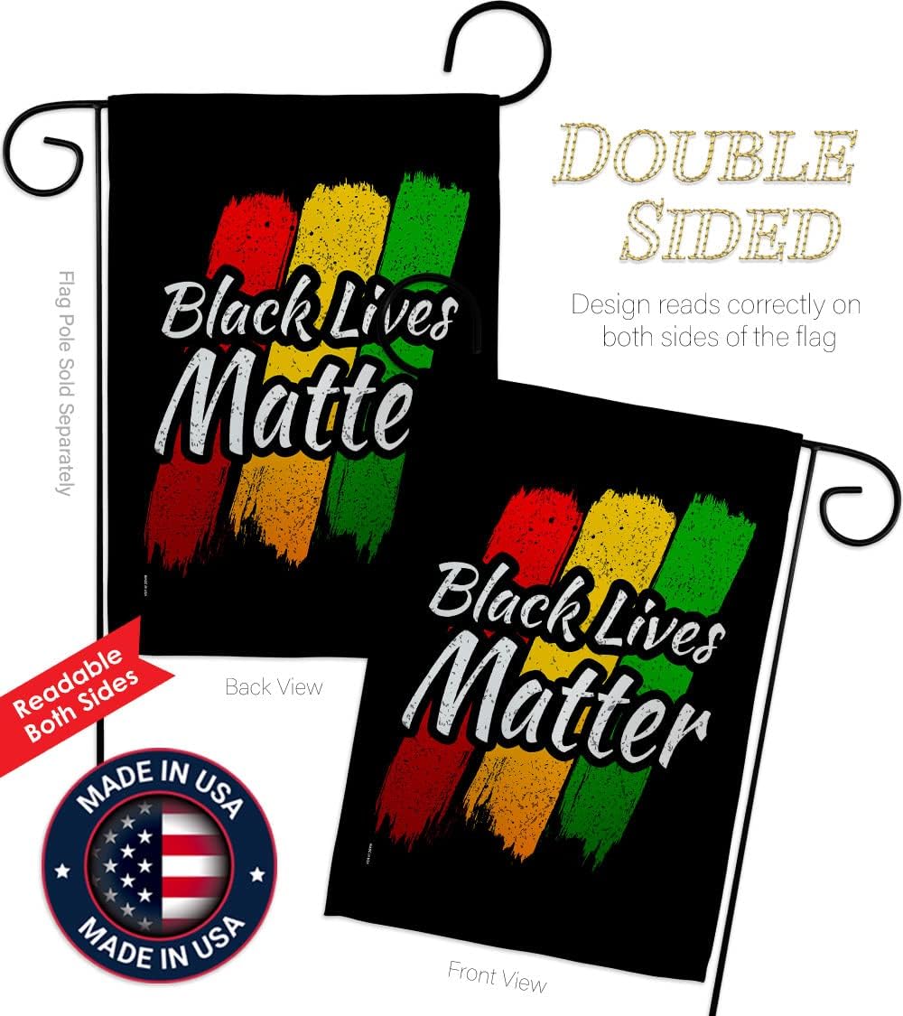 Black Lives Awareness Wall Art Home Decor Banner Room Flag Pole Patio Lawn Garden Outdoor Decorations Indoor Tapestry Yard Signs Black History Month BLM African Americans Heritage Made in USA
