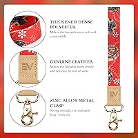 Vista 3 de Ecovision - Llavero con correa para llaves, llaveros de pulsera con 2 argollas para llaves para mujer