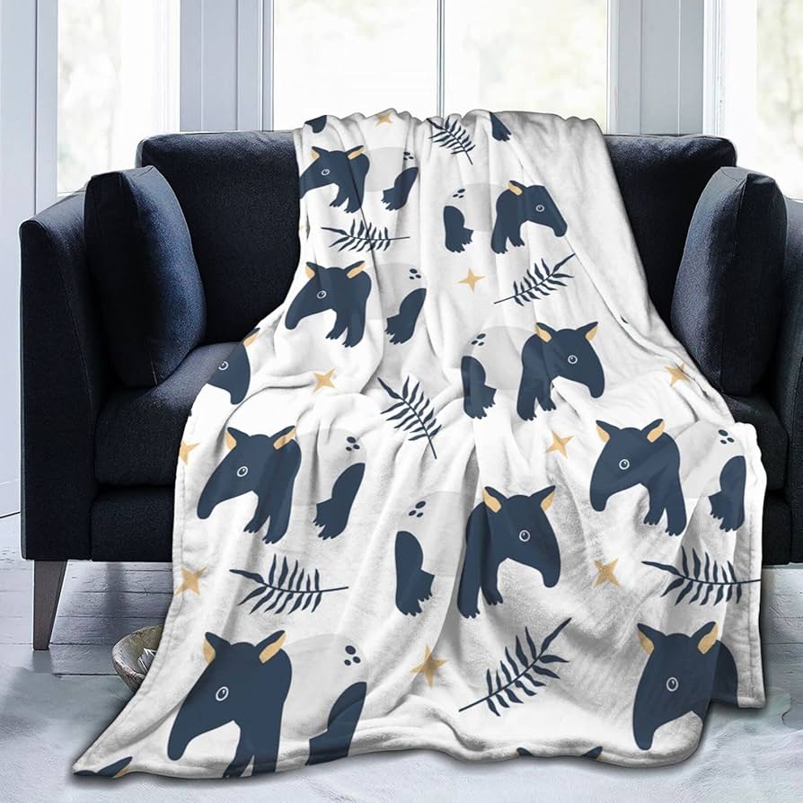 Amazon.co.jp: 毛布 面白い マレーバク アニメ ひざ掛け 軽量 薄手