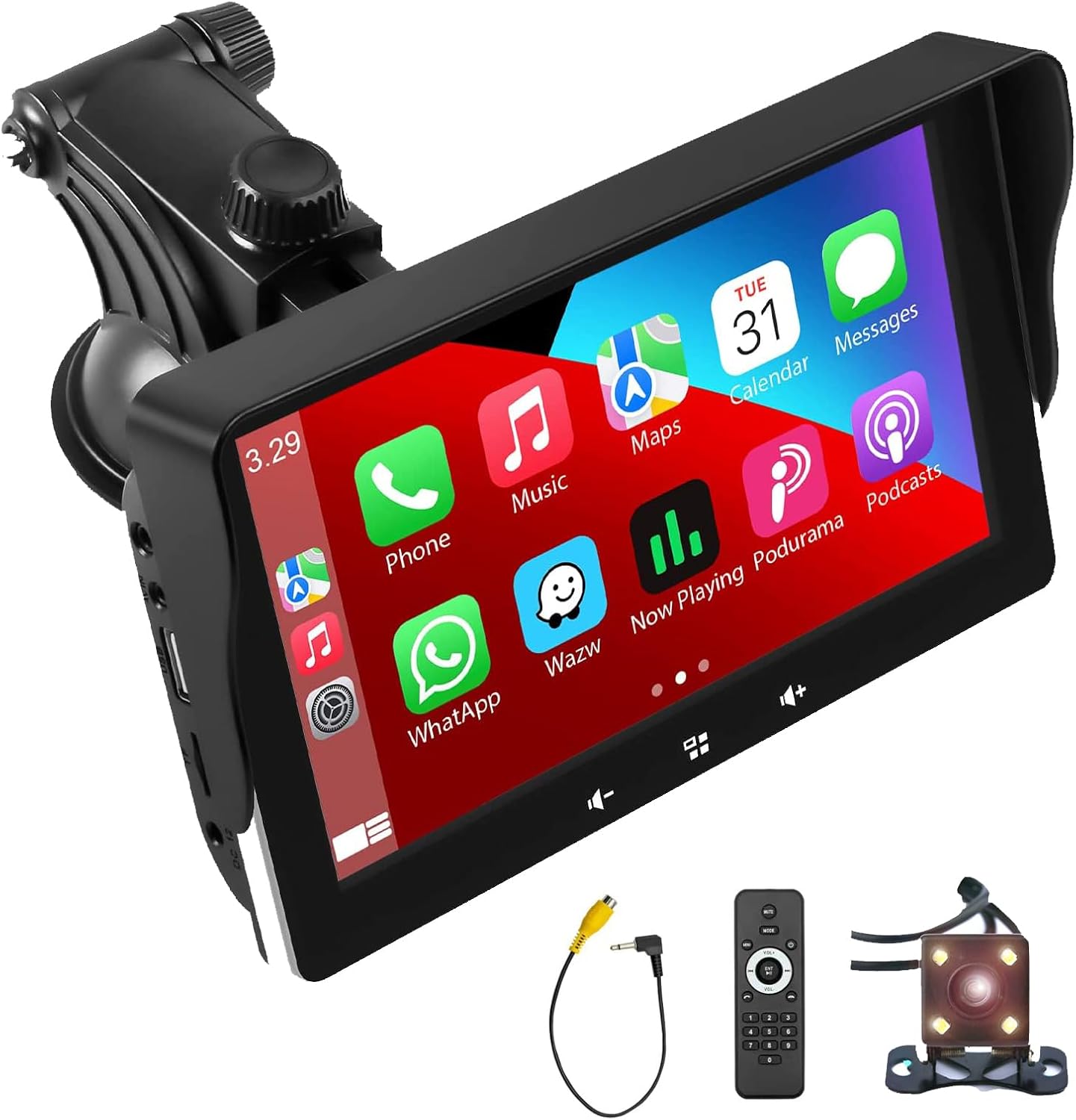 Newest Portable for Apple Carplay Wireless Android Auto, Stereo Car