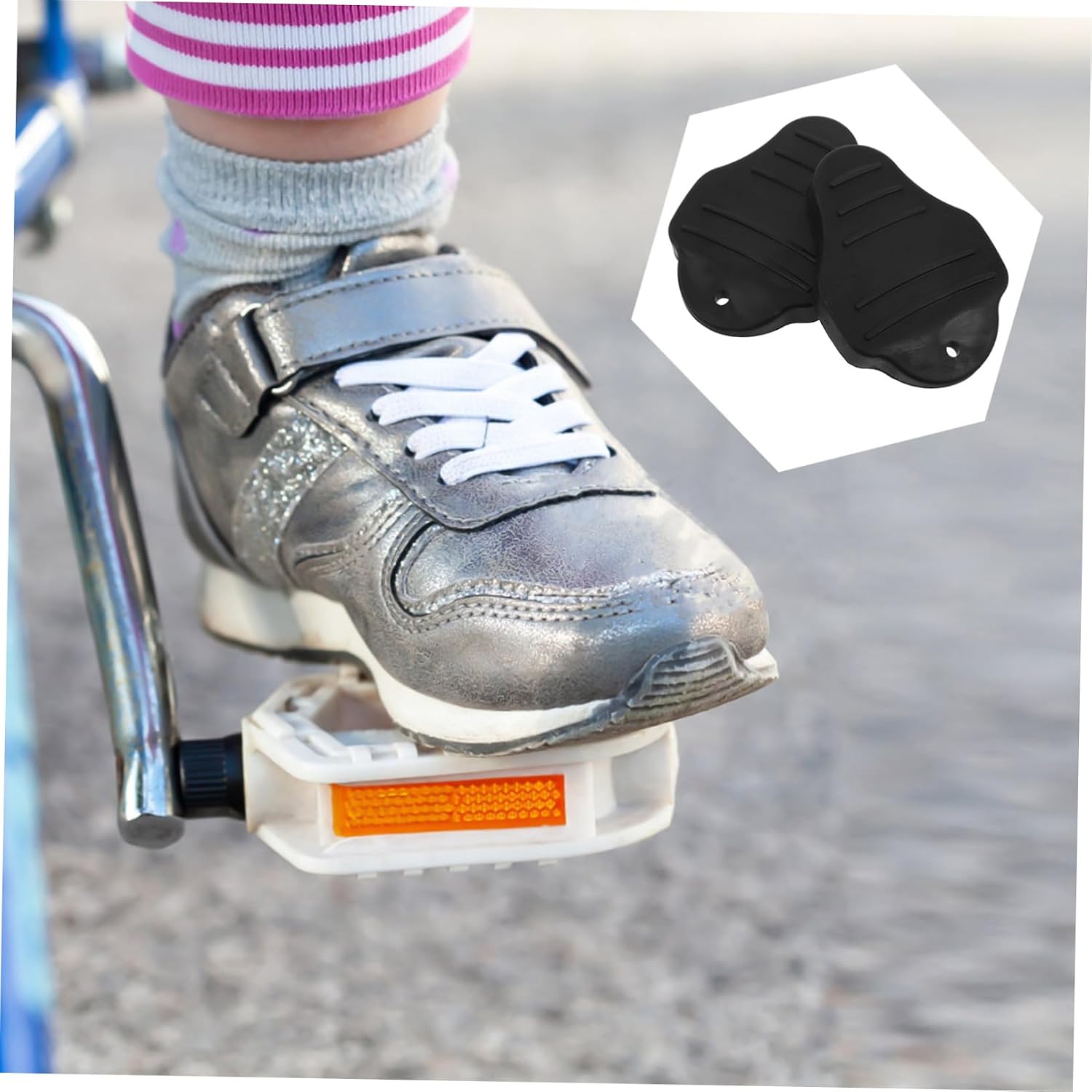 VANZACK 2pcs Cleat Covers for Road and Mountain Shoes Lightweight Easy to Install Cycling Gear Pedal for Enhanced Safety Compatible Bike Models