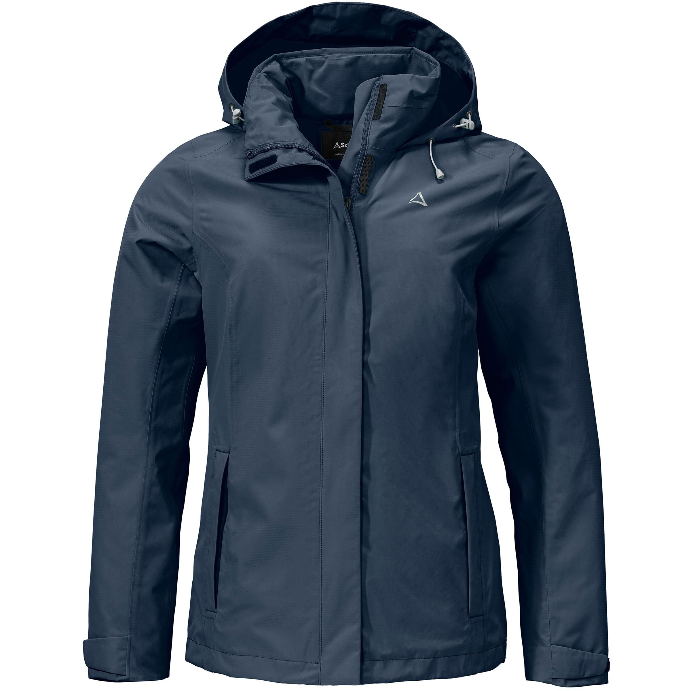 Schöffel Damen Jacket Gmund L, wind- und wasserdichte Regenjacke, atmungsaktive Outdoor Jacke, Wanderjacke mit verstaubarer Kapuze