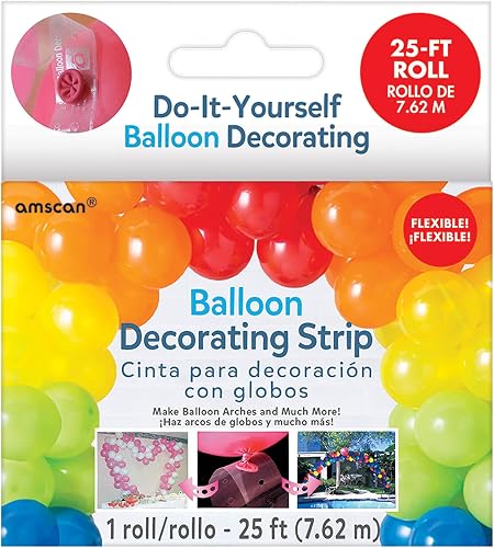 Bande de décoration pour ballons | Transparent – 7,6 m | 1 pièce.