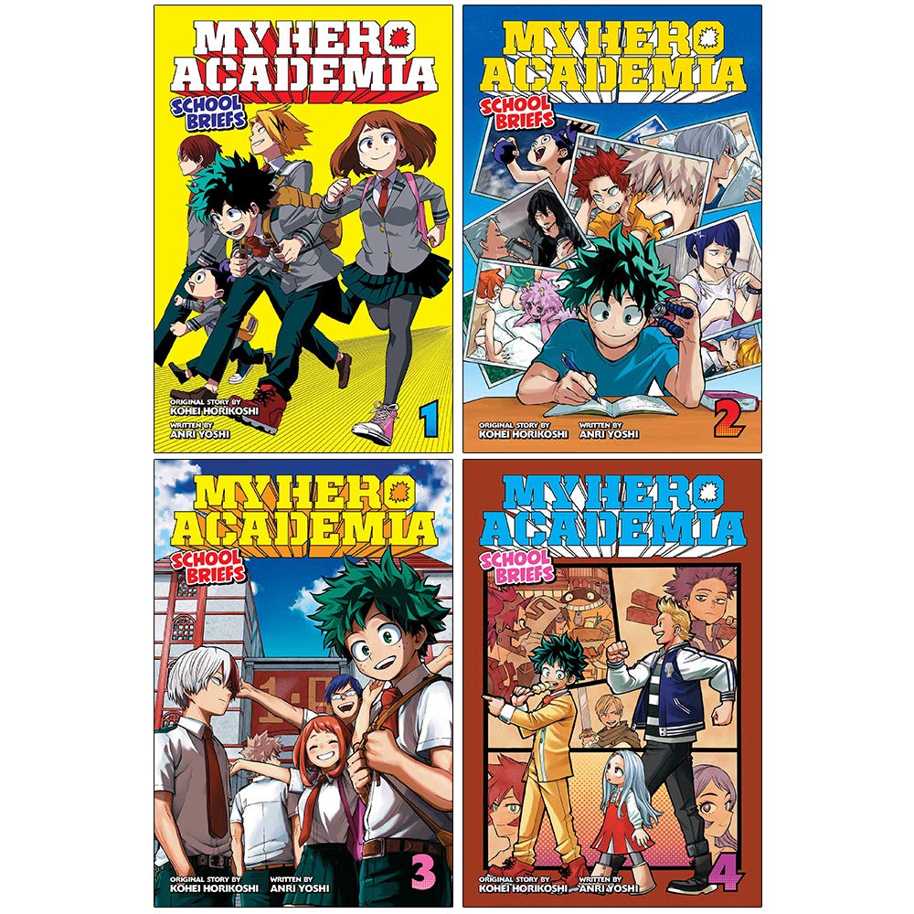 My Hero Academia School Briefs Series Vol 1-4 Books Collection Set
