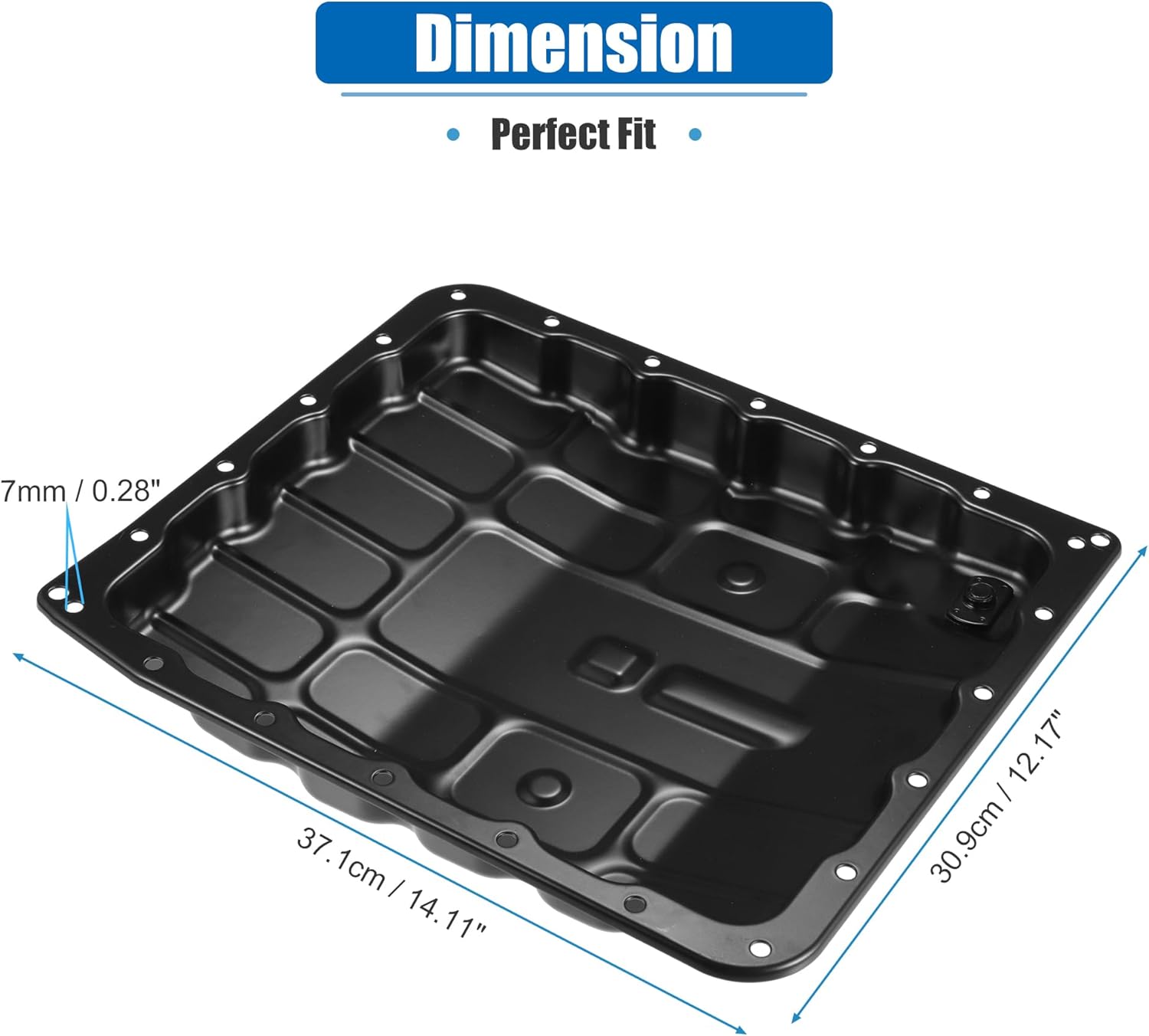 uxcell Transmission Oil Pan with Drain Plug for Nissan Armada Titan 2004-2015 for Nissan 350Z 2003-2008 Pan Assy-Oil, Replace 31390-90X00, 31390-90X0B