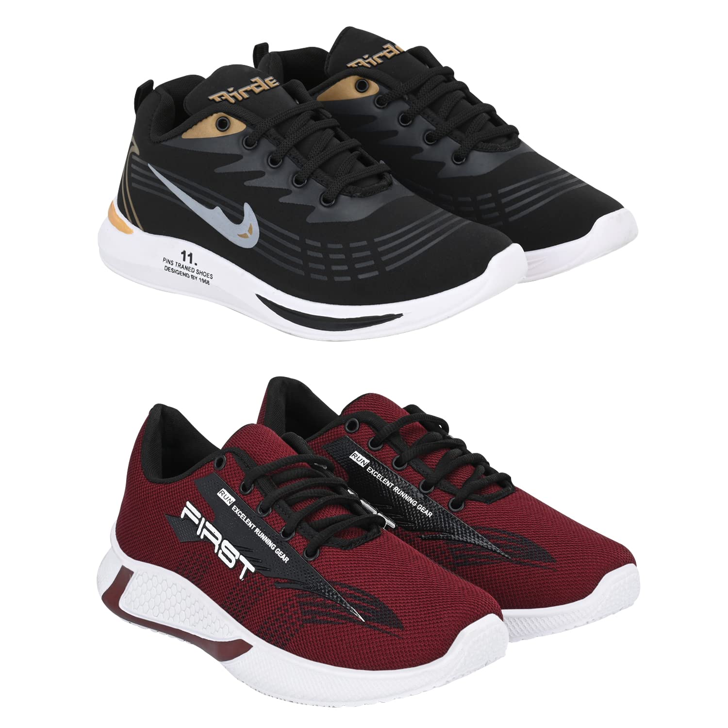 Birde Premium Sport Shoes for Men Pack of 2-BRD-789-BRD-565_10 (B0BR49GWSK) Amazon Price History, Amazon Price Tracker