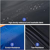 Vista 2 de Funda impermeable para cupé deportivo, impermeable, para todo tipo de clima, ajuste universal