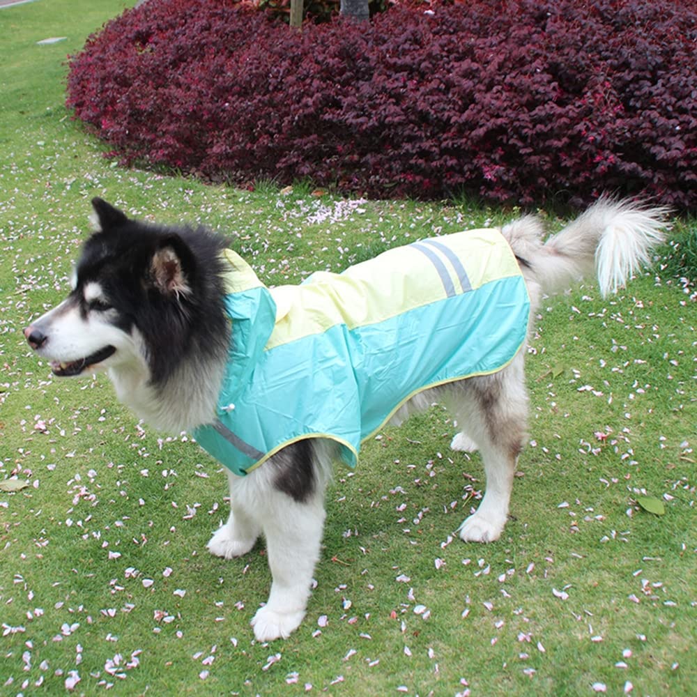 Impermeable para Perros, Impermeable Reflectante for Perros pequeños, medianos y Grandes. Chaqueta Impermeable. Ropa(Pink,L)