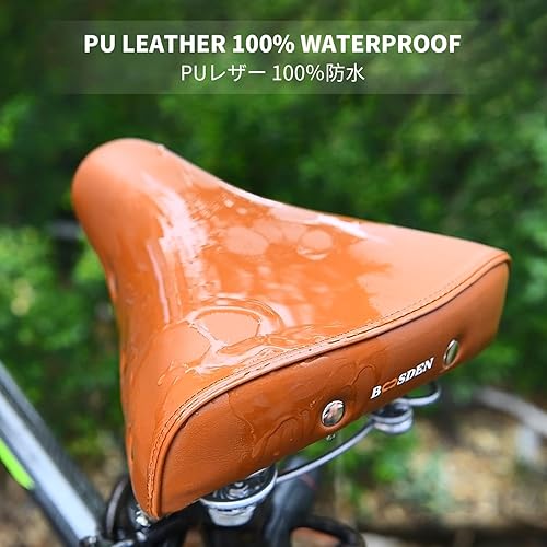 Miniatura 4 de BOOSDEN Bicycle Seat, Comfortable Padded Cruise Wide Bike Seat for Man & Woman, Bike Saddle with Shockproof Memory Foam, Waterproof Universal