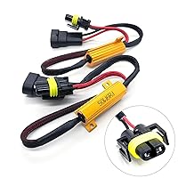Vista 10 de O-NEX Kit de Resistor de Carga LED 9006 50W 8ohm Bombilla de Faro Adaptador de Arnés de Relé Anti Parpadeo Decodificador de Error Cancelador