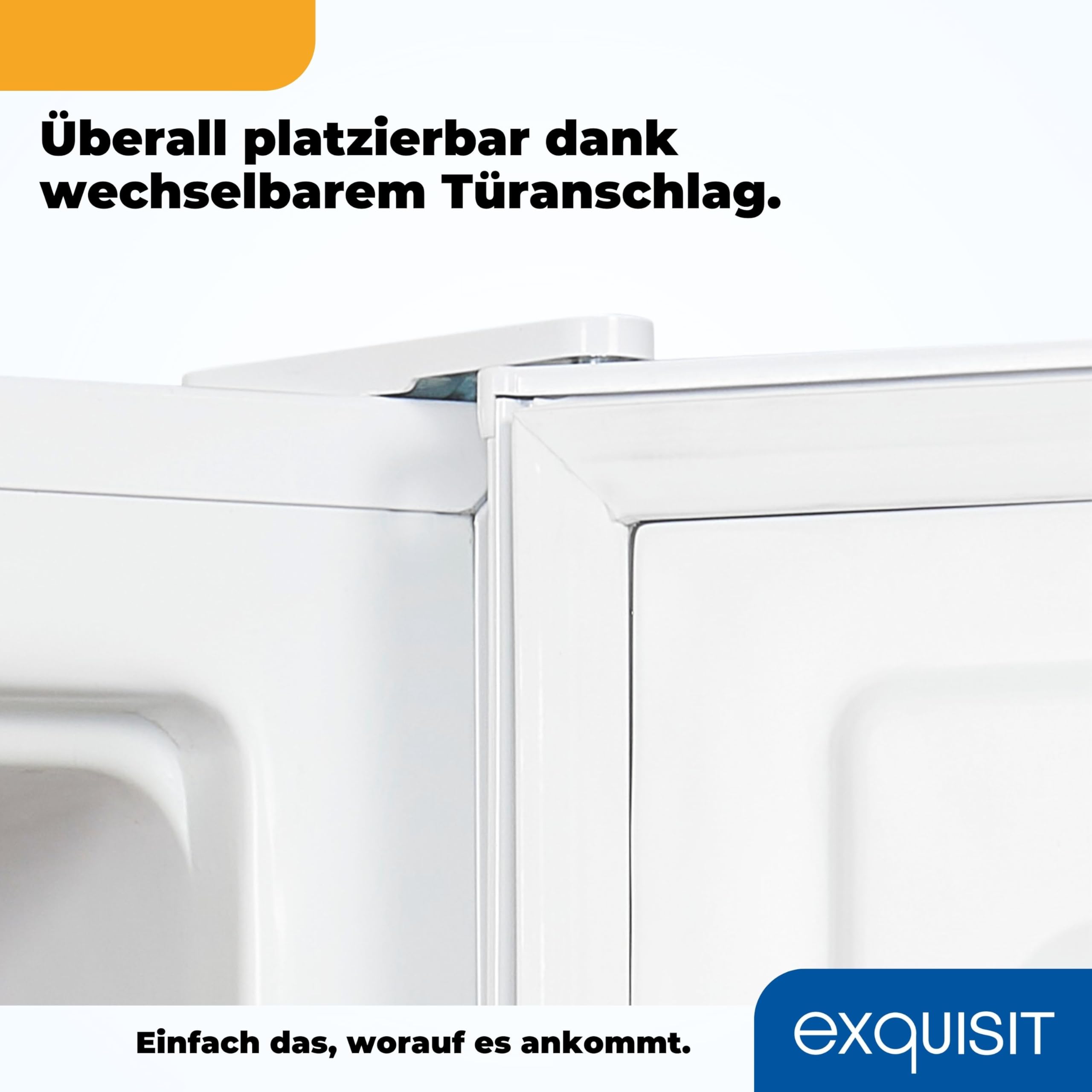 Exquisit GB60-150E Mini Gefrierschrank Weiss - 42 Liter Gefrierbox Klein | Kompakter Mini-Froster mit 4-Sterne Gefrierleistung, Temperaturregelung, wechselbarem Türanschlag und 150 kWh/Jahr.