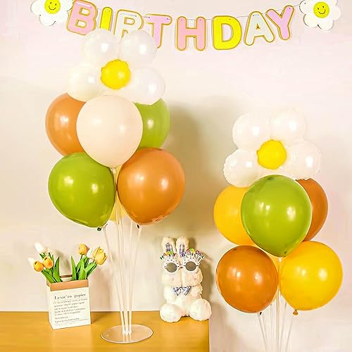 Miniatura 7 de JOYYPOP Juego de 12 soportes para globos, palos de globo con base, decoración de fiesta de cumpleaños, graduación, boda