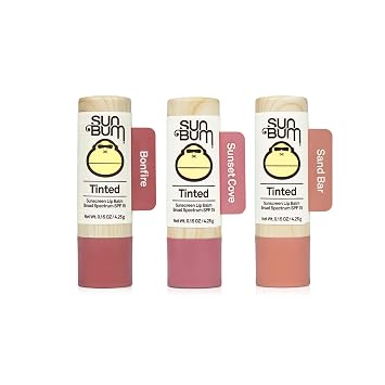 Amazon.com: Sun Bum SPF15 Bálsamo labial tintado Hoguera + Sunset Cove +  Barra de arena (3 piezas) : Belleza y Cuidado Personal