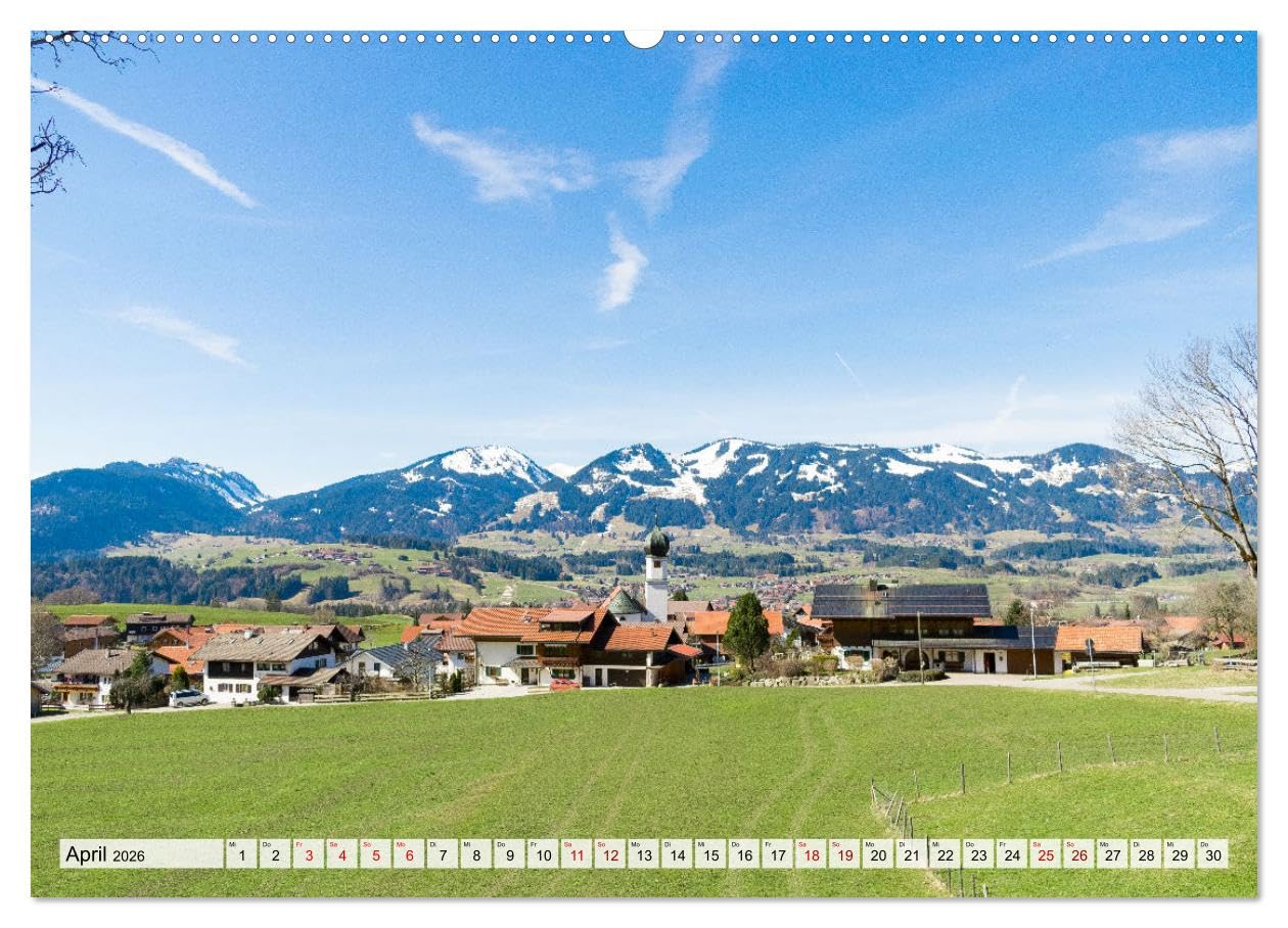 Urlaubsregion Bayern (hochwertiger Premium Wandkalender 2026 DIN A2 quer), Kunstdruck in Hochglanz: Beliebte Ausflugsziele in Bayern (CALVENDO Orte)