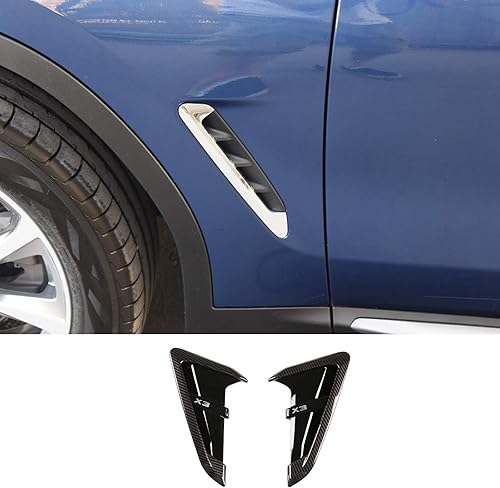 Miniatura 2 de CHEYA Shark Gills - Cubierta de ventilación para guardabarros lateral de flujo de aire delantero ABS para BMW X3 G01 X4 G02 X3M X4M 2018-2021