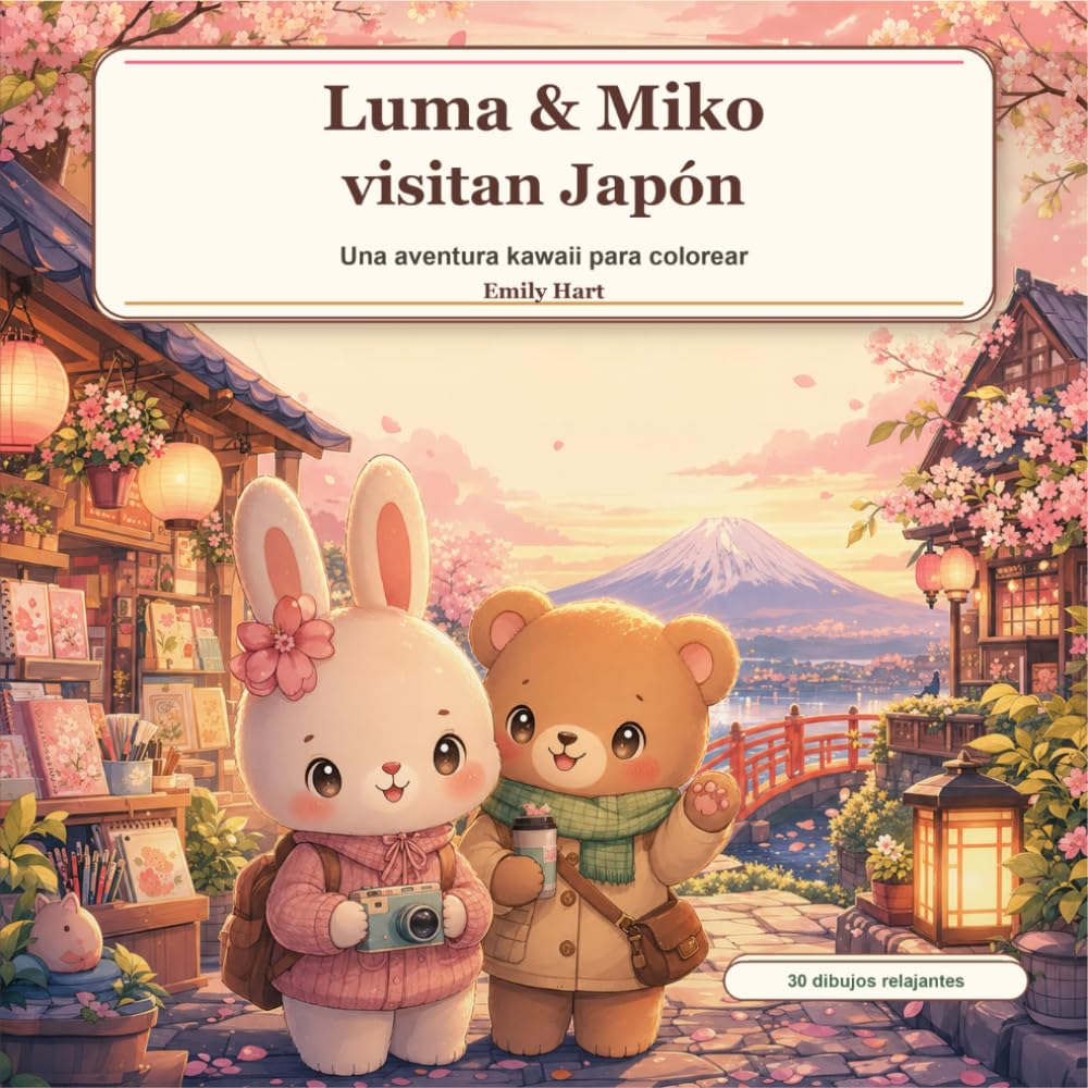 Cozy Japan: Libro para colorear: Una aventura kawaii y tierna con Luma & Miko