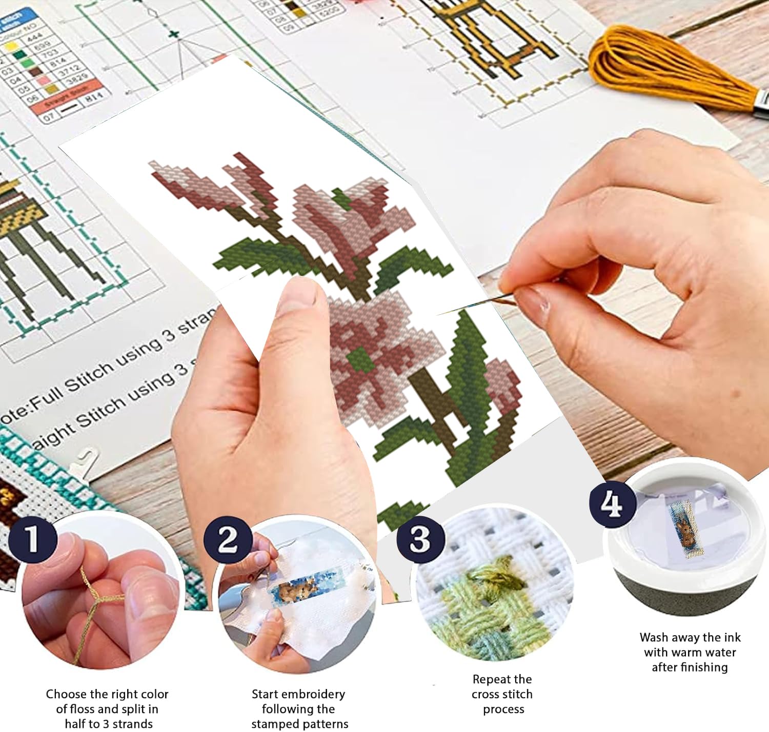Cross Stitch Bookmark Kits - Beginner Friendly -3 Cross Stitch Bookmark Kits - Beginner Friendly -3