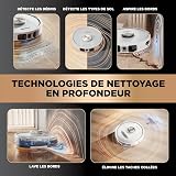 Shark PowerDetect 2-in-1 Robot Vacuum Cleaner and Mop, NeverTouch Pro 60 Days Self Legend, Additional and Cleaning Robot with 3D & LiDAR Navigation, NeverStuck, Wi-Fi/App/Alexa, White AV2810ZEEUWH - 2