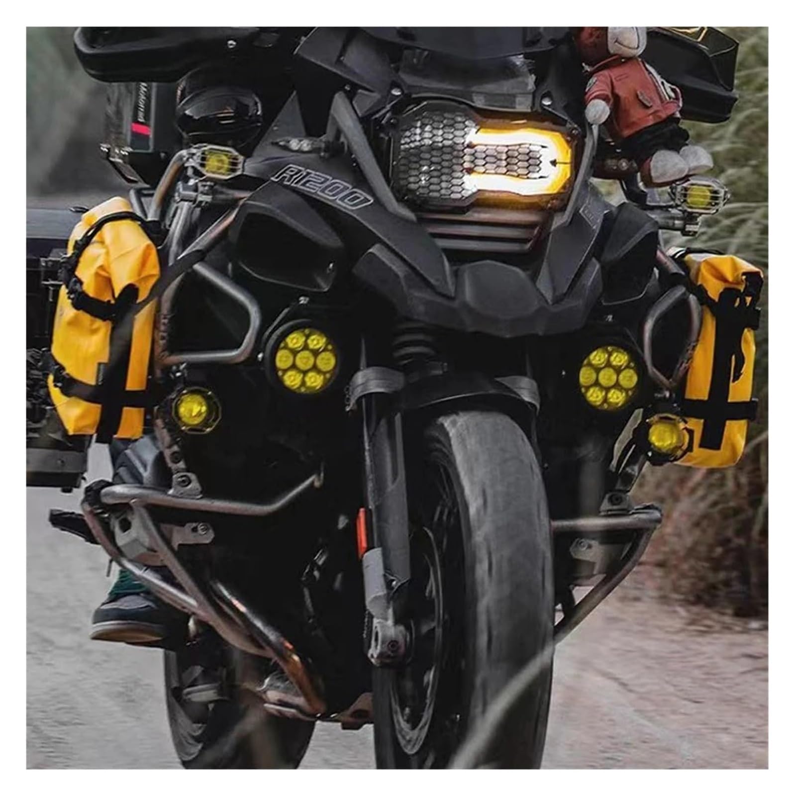 Per Moto Per BMW Per R1200GS Per R1250GS Per R1200 Per R1250 GS Barre Paramotore Per Telaio Borsa Impermeabile Strumento Di Riparazione Posizionamento Motore Borsa Laterale(Yellow 1pc)
