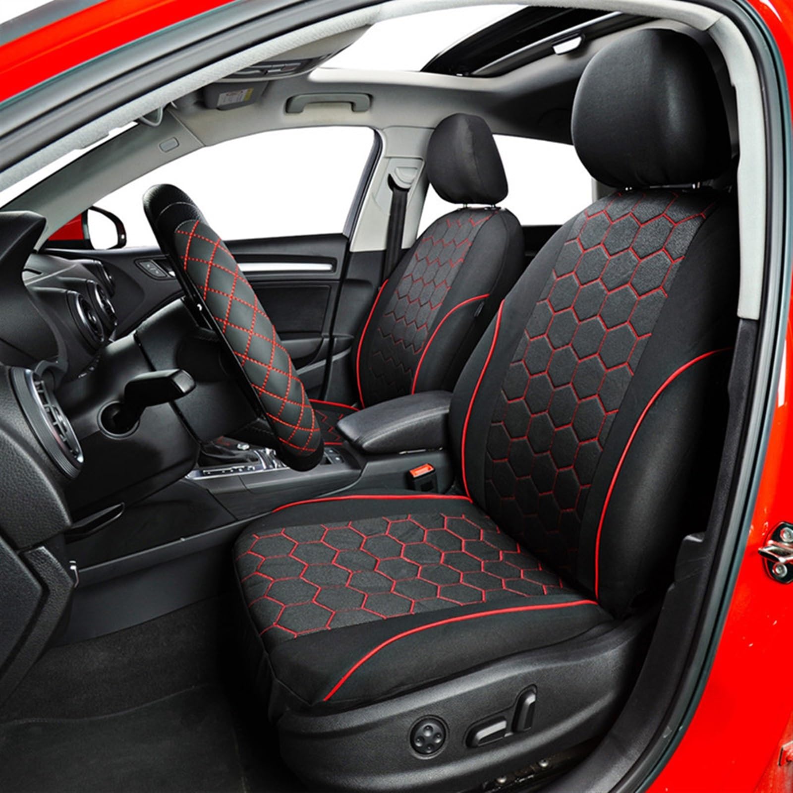 EQUSS Compatible avec Ford pour Mondeo Voiture Résistant À l'usure Saisons Housse De Siège Housses De Siège Ensemble Complet Siège Décoratif Housse de siège