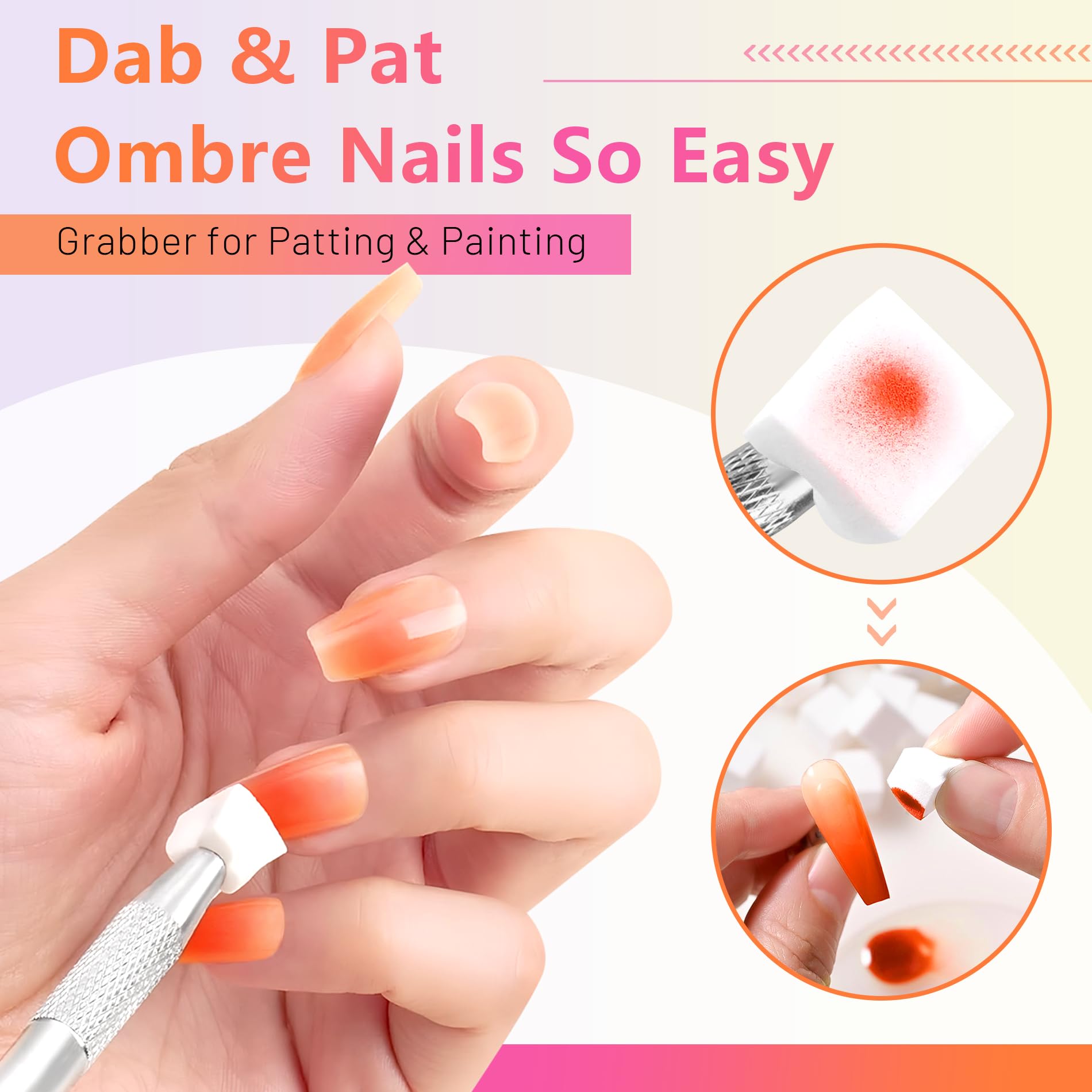 ABAC 24-Color Patting Gel Polish Palette for Nail Art