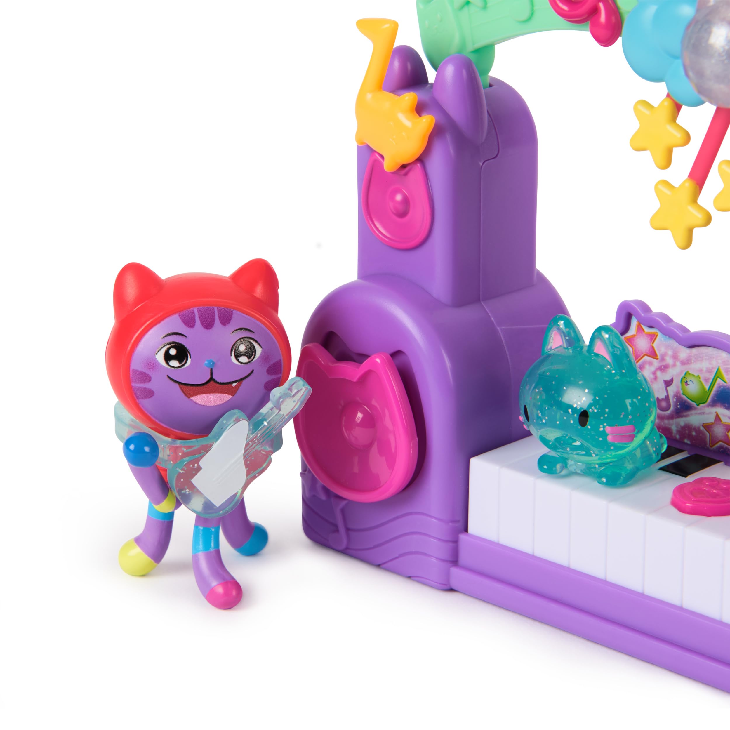 Gabby’s Dollhouse: The Movie – Set Gioco con DJ Catnip, 2 Personaggi e Accessori, Giocattolo per Bambine e Bambini dai 3 Anni in su