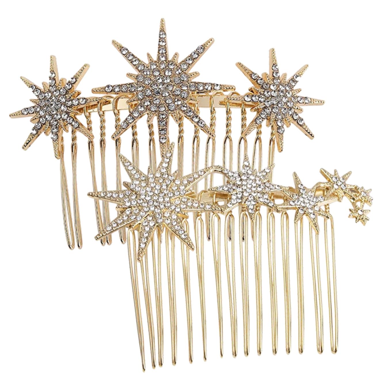 Baluue 10stücke Strass Haarkämme Für Eleganter Haarschmuck Für Hochzeiten Braut Haarnadeln Glänzende Haarclips Für Besondere Anlässe Langlebige Und Einfache Anwendung