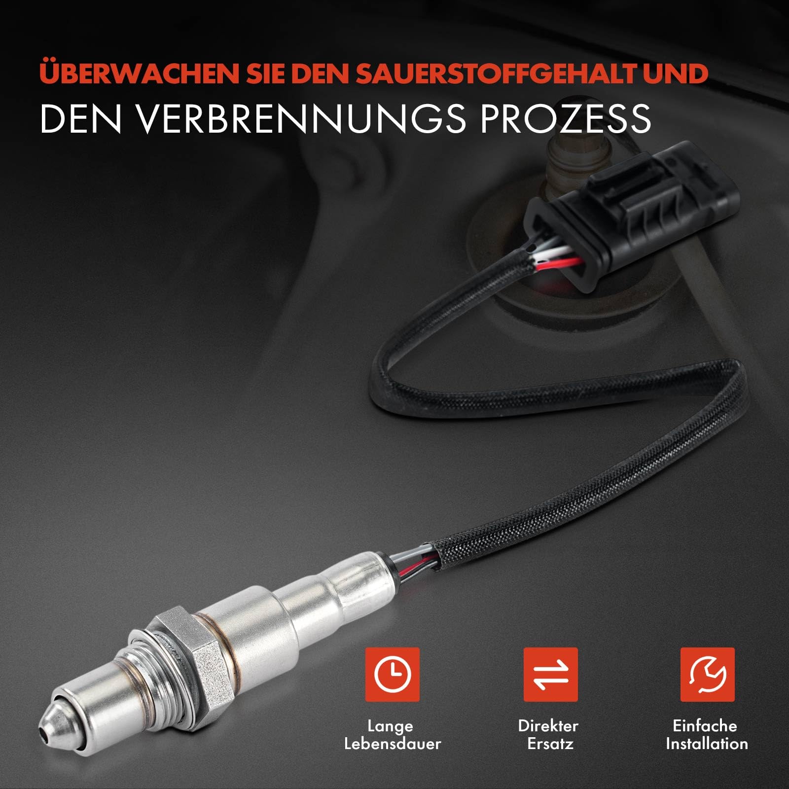 Frankberg Układ wydechowy, sonda lambda, czujnik tlenu, kompatybilny z X3(F25) 2010-2017, 5 Touring 2017-2024, X4 X5, czujnik tlenu 1,5 l, 2,0 l, Upstream Replace# 13628589665