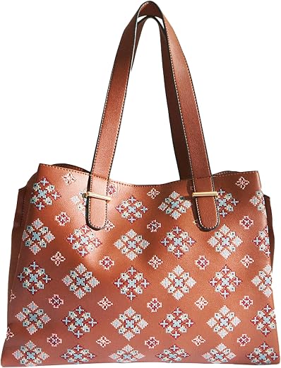 Chumbak Tote Bag for Women | Professional Laptop Shoulder Bag for College | Stylish Printed Canvas Hand Bag for Work/Stud...