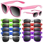 ASTARON 12 Pack Party Sunglasses Bulk Neon Party Favors for Beach Wedding Party Pool Party Supplies